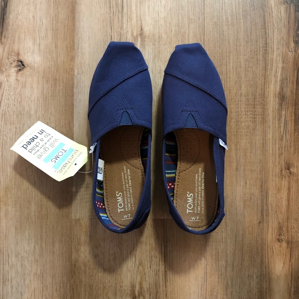 TOMS Womens Classic Navy Canvas